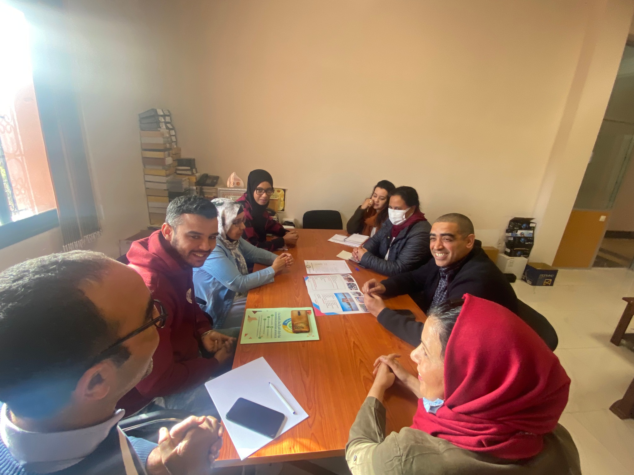 Réunion de suivi et de programmation d’activités à l’occasion de la journée internationale de la femme entre l’association « awlad alkhayr », IMADEL et l’arrondissement Ménara et ce dans le cadre du projet « JUSUR ».