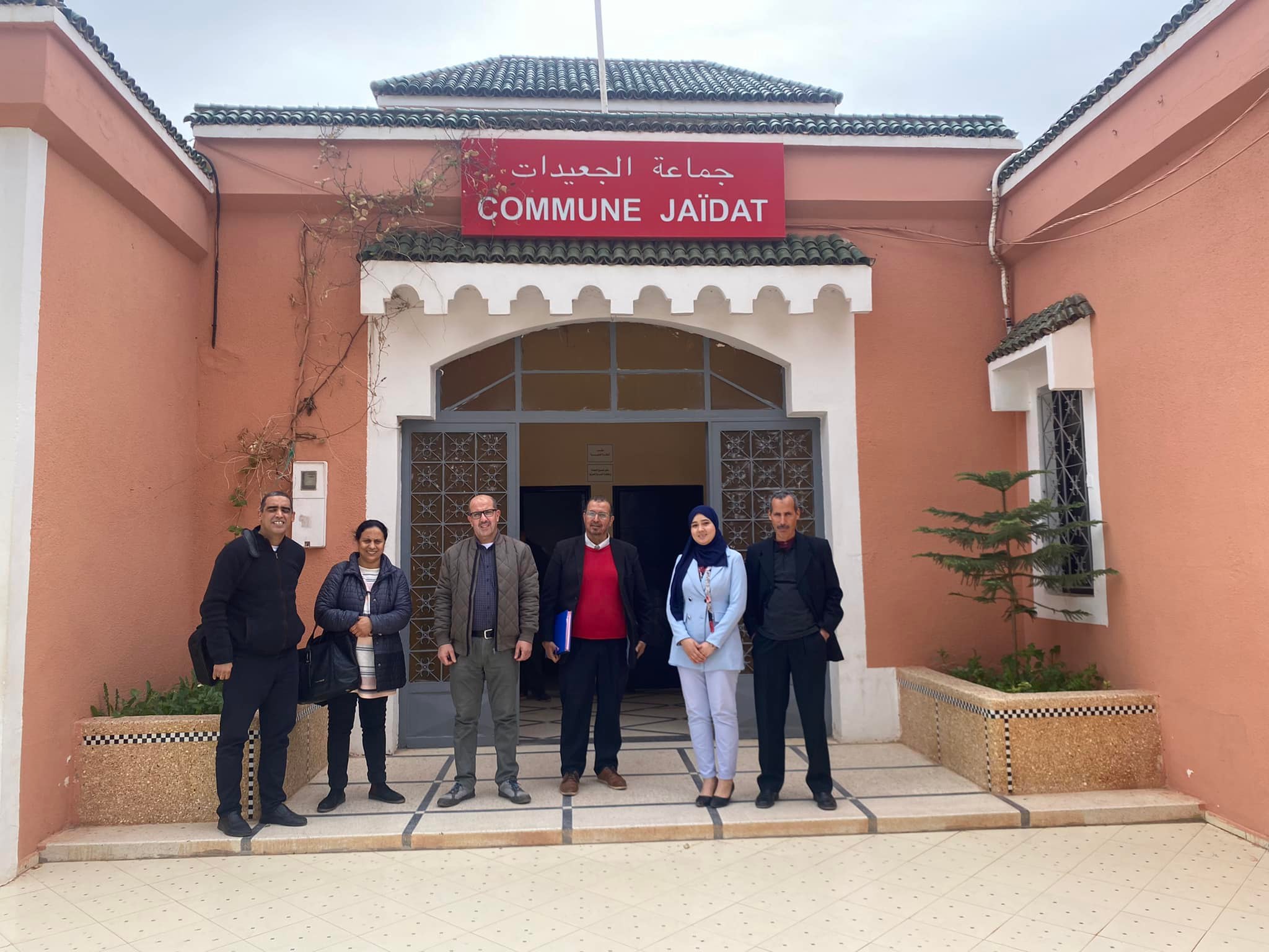 Réunion de préparation du diagnostic entre l’équipe d’IMADEL et celle de la commune de JAIDAT dans le cadre du projet JUSUR.